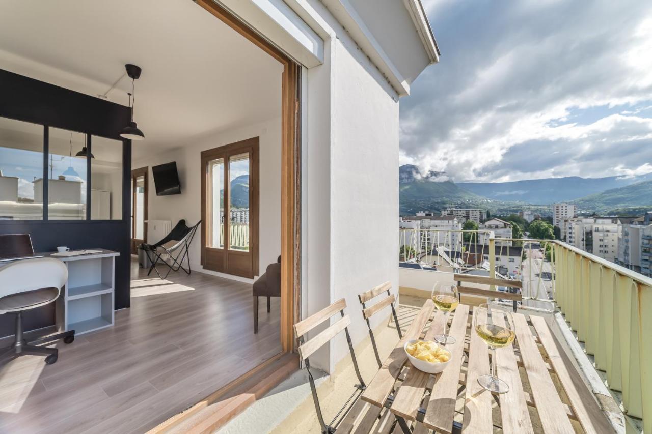 Vue Sensationnelle - Wifi Fibre - Arrivee Autonome Daire Chambéry Dış mekan fotoğraf